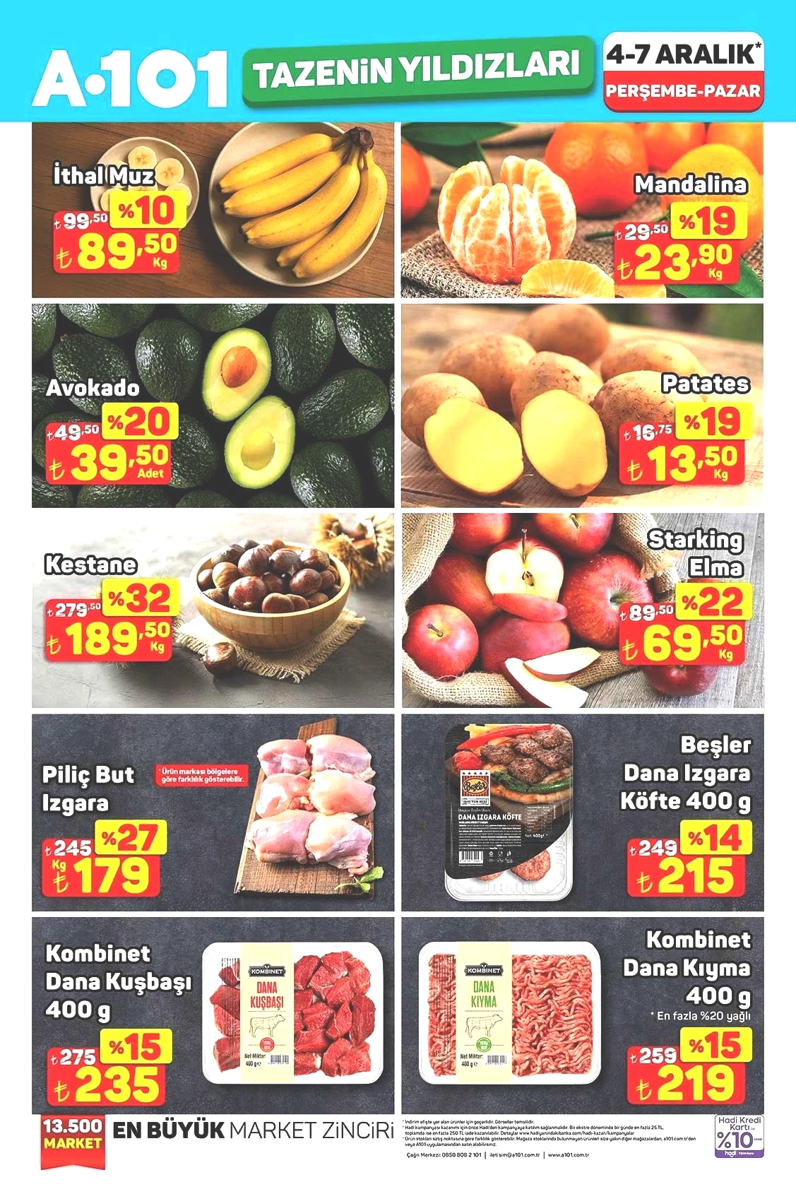 4-7 ARALIK A101 AKTÜEL İNDİRİMLERİ