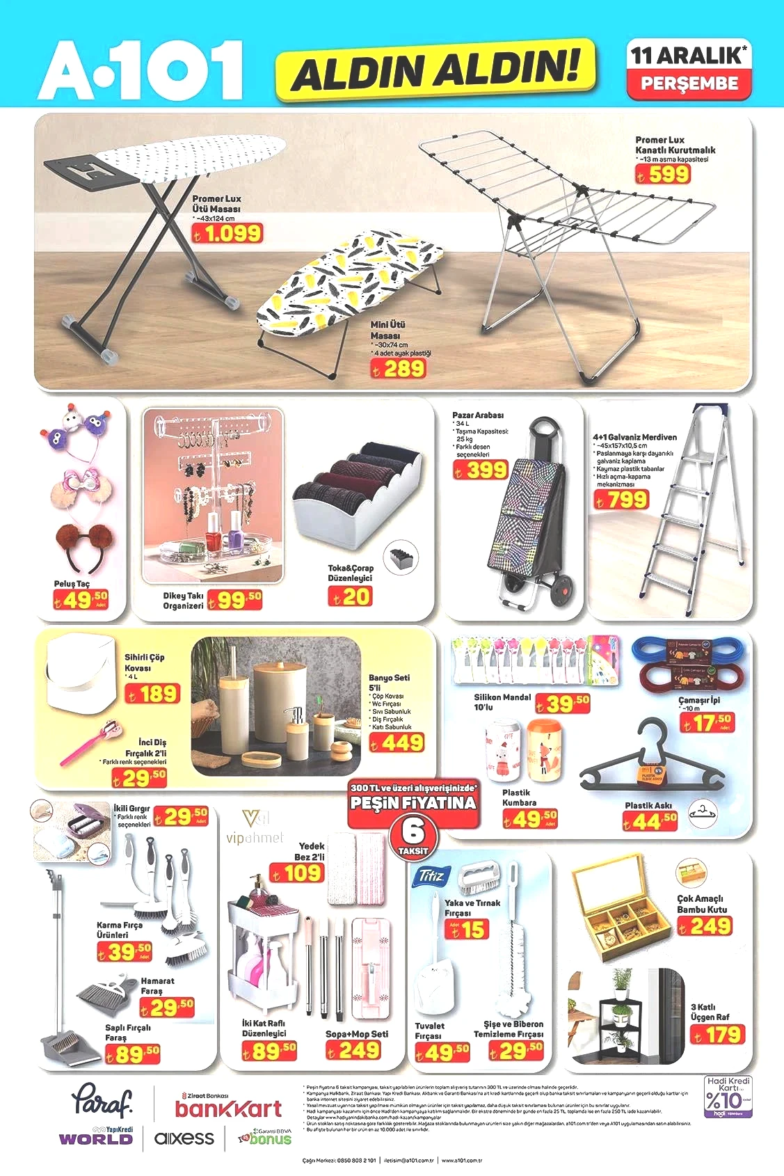 A101 ALDIN ALDIN 11 ARALIK AKTÜEL İNDİRİMLERİ