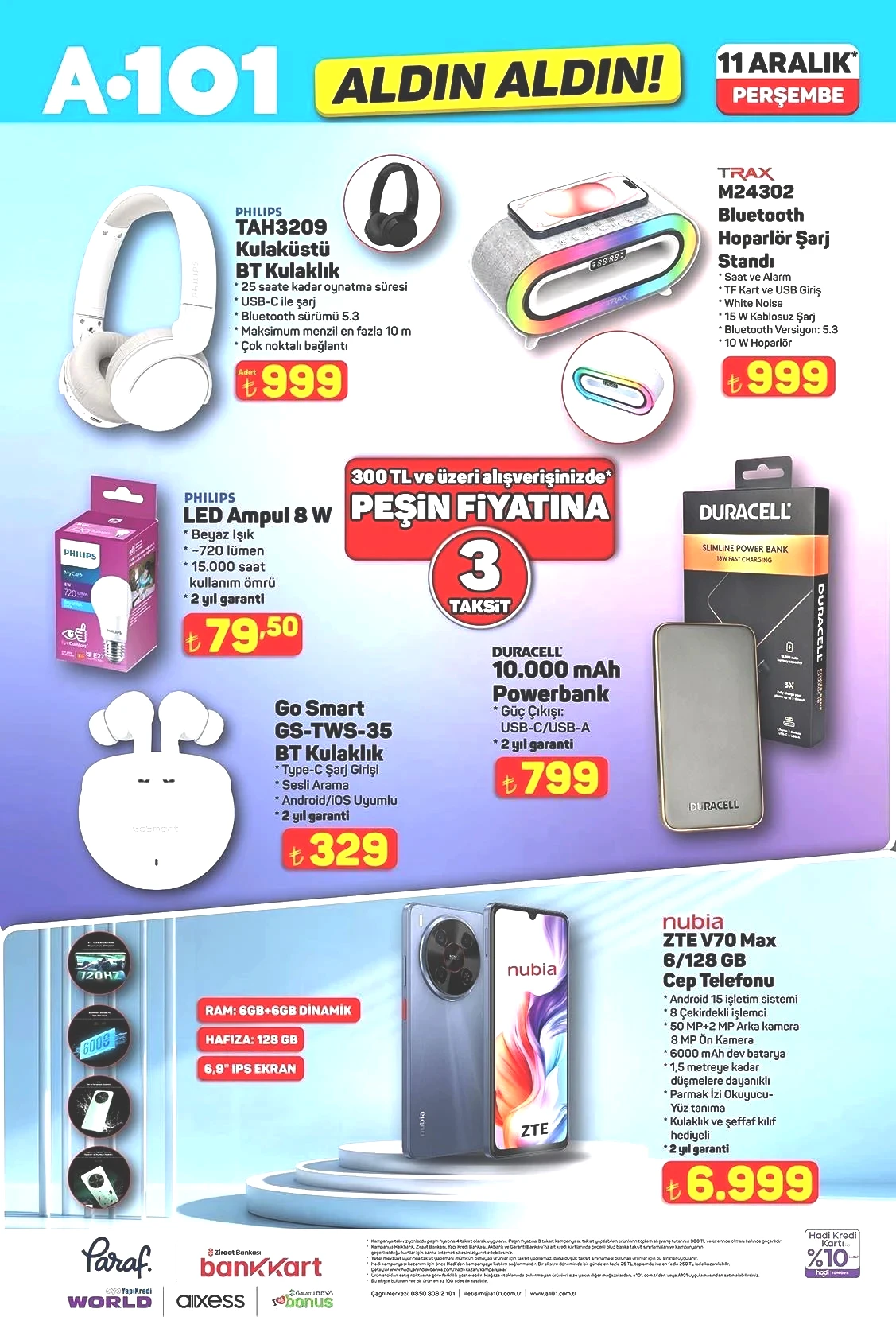 A101 ALDIN ALDIN 11 ARALIK AKTÜEL İNDİRİMLERİ