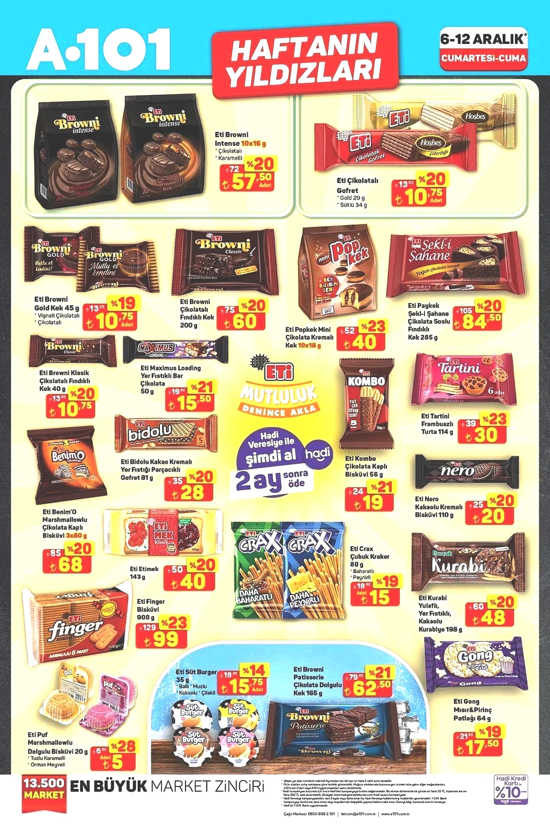 6-12 ARALIK A101 HAFTANIN YILDIZLARI AKTÜEL KATALOĞU