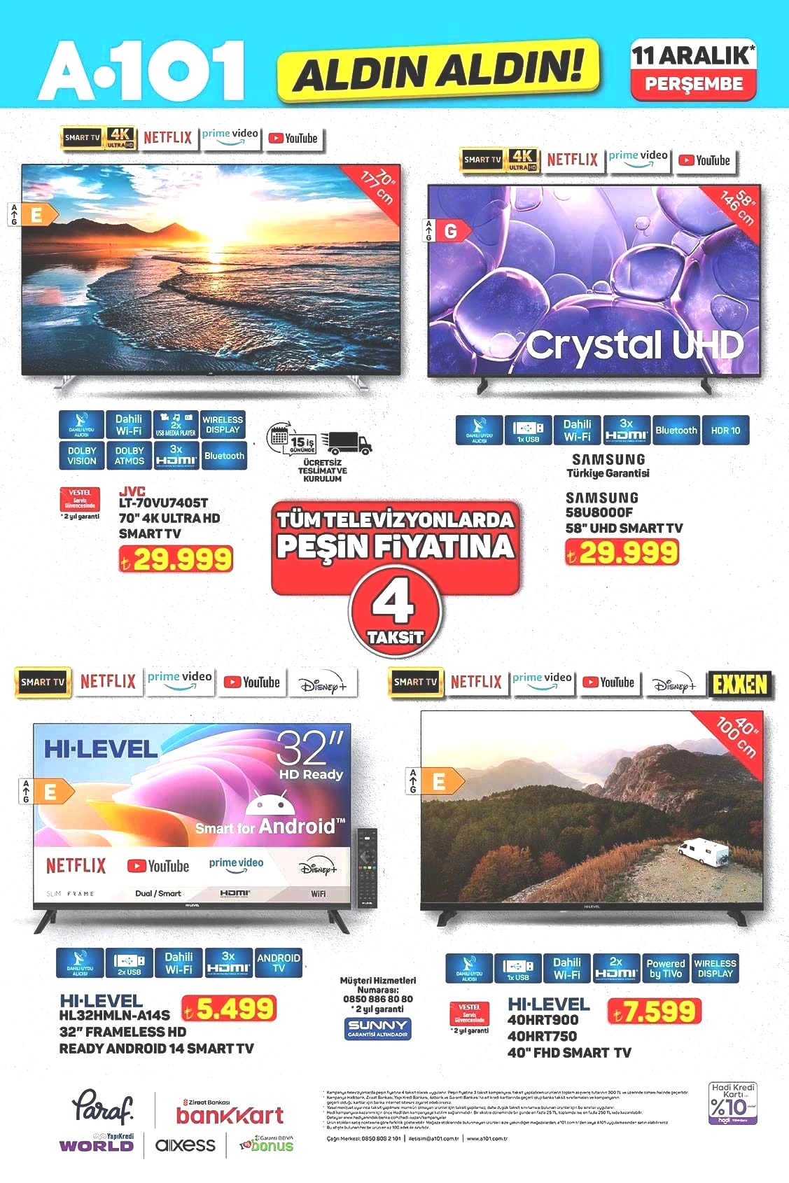 A101 ALDIN ALDIN 11 ARALIK AKTÜEL İNDİRİMLERİ