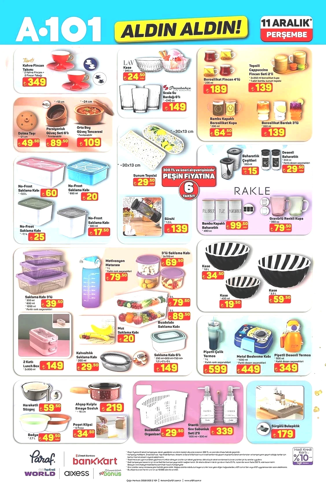 A101 ALDIN ALDIN 11 ARALIK AKTÜEL İNDİRİMLERİ
