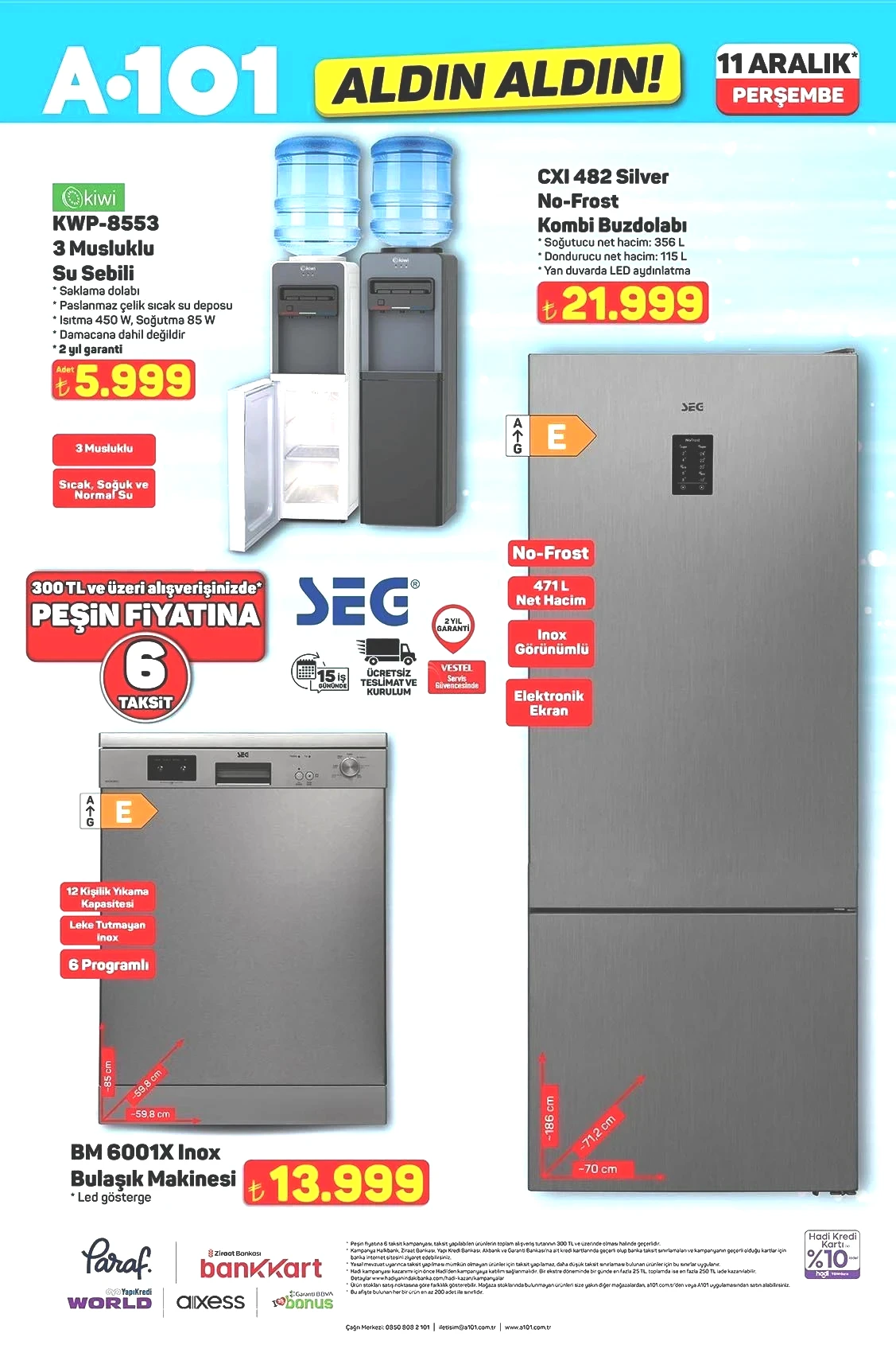 A101 ALDIN ALDIN 11 ARALIK AKTÜEL İNDİRİMLERİ
